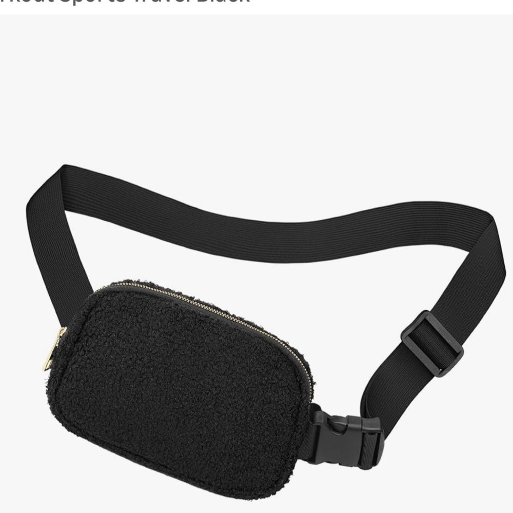 Black Fleece Belt Bag NWOT